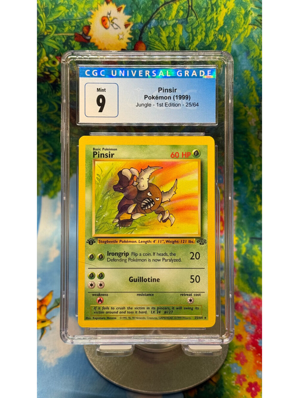 Pinsir Pokémon Jungle No. 25/64 1999 1st Edition English CGC 9